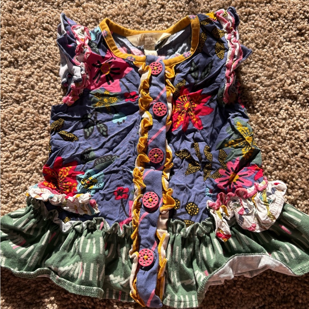 Matilda Jane Multicolor Floral Kids Blouse